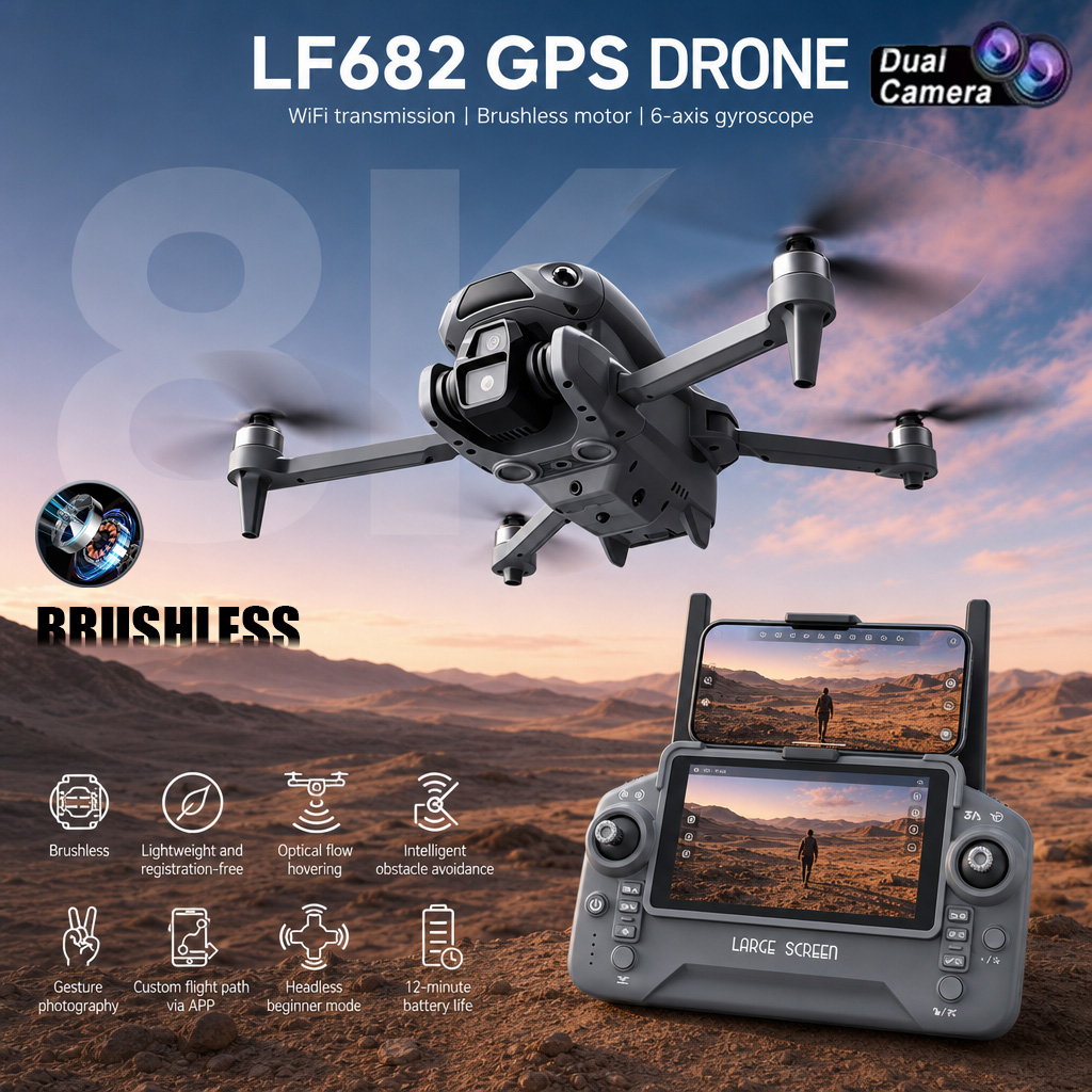Nowy dron LF682 8K z podwójną  – Drone Camera Professional recenzja i cena